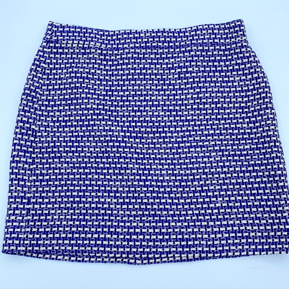 COPY - J Crew NWT Navy Patterned Lined Mini Skirt Sz 00